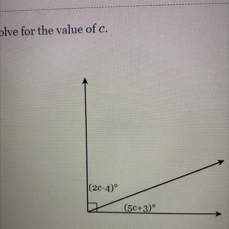 Solve for the value of c (2c-4) (5c+3)-example-1