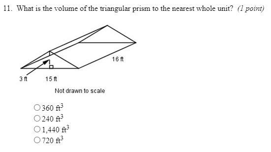 What is the volume of the triangular prism to the nearest whole unit.-example-1