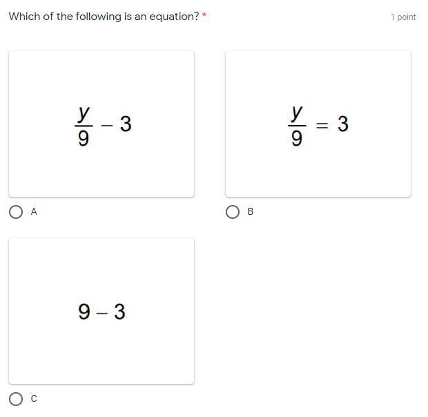 Which of the following is an equation?-example-1