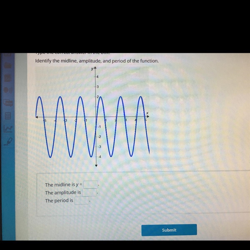 WA The midline is y= The amplitude is The period is-example-1