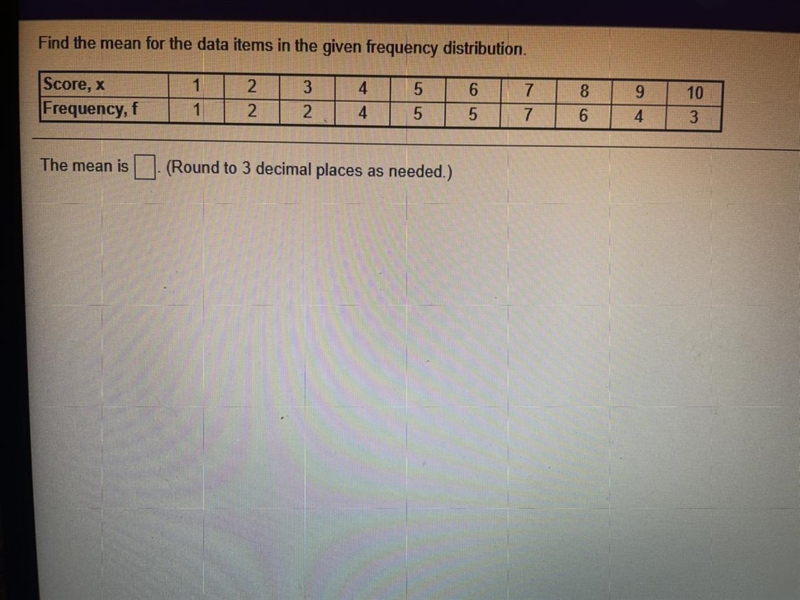 Find the mean of the data-example-1