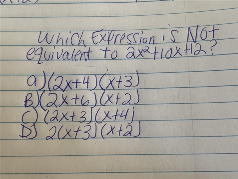 Which equation is not equivalent-example-1