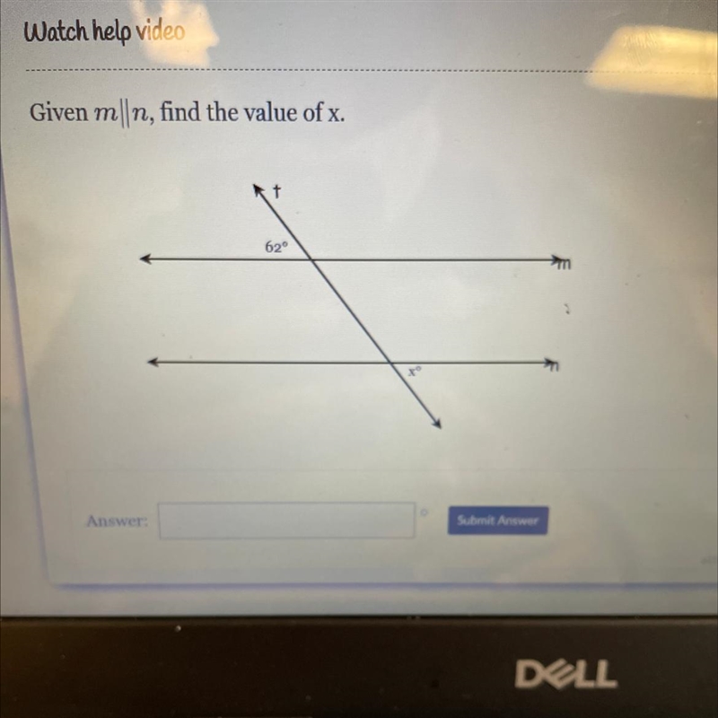 Given m n, find the value of X.-example-1