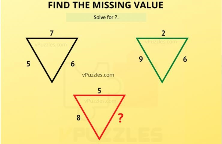 Find the missing value.-example-1