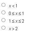 A linear function and an exponential function are shown below. Over which interval-example-2