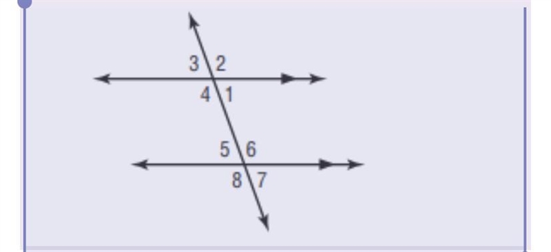 In the figure below, what is m∠1 if m∠7 = 60°?. Single choice. (10 Points) 60° 90° 120° 150° ( help-example-1