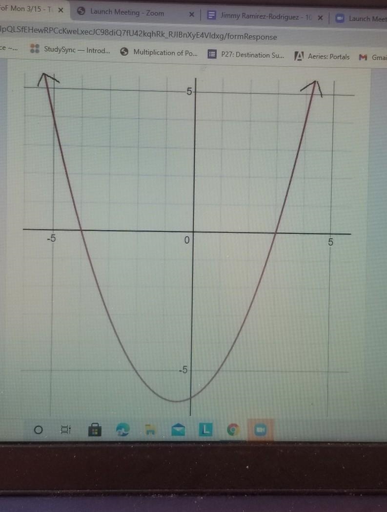 1. what is the doamin and range form this graph and the minimum and maximum and interval-example-1