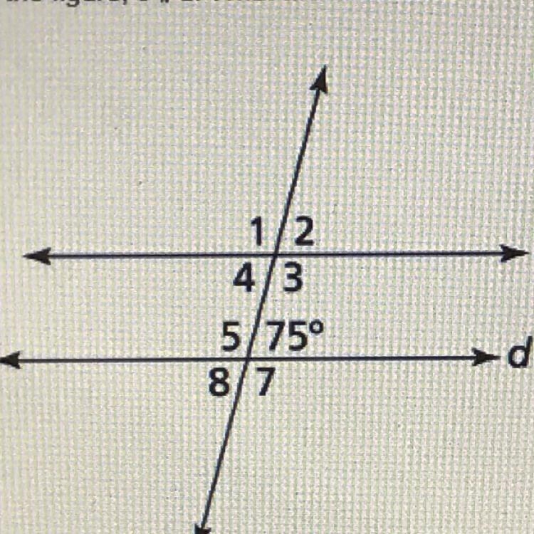 In the figure, c || d. what are the measures of angle 1 and angle 2?-example-1