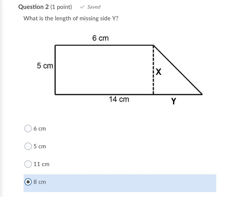 What is the length of missing side Y Options are on photo-example-1