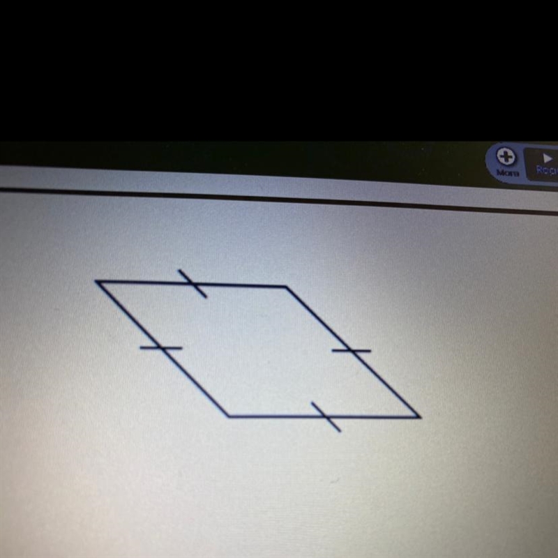 What is the name of this poligon? A. Rhombus B. trapezoid C. rectangle D. Square-example-1