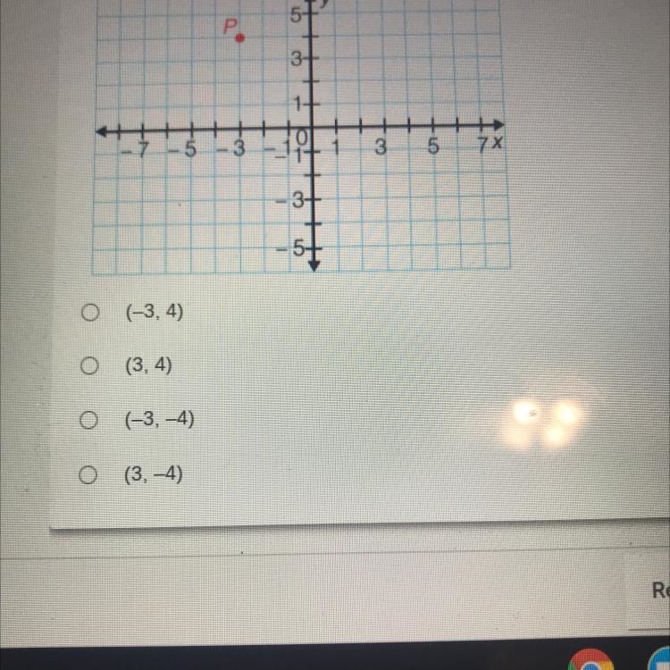 What are the coordinates of a point in quadrant ||| which is 8 units away from point-example-1