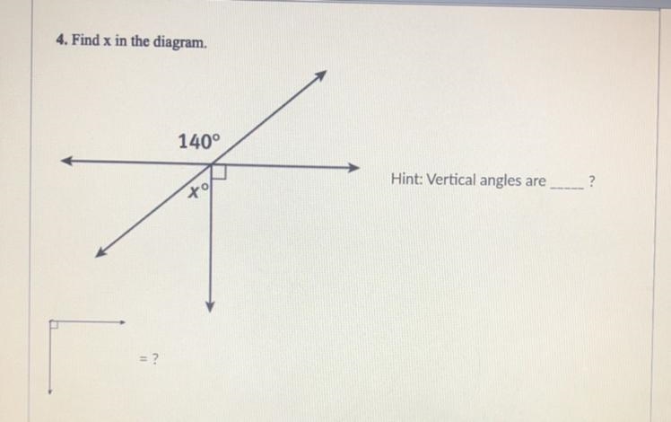 Find x in the diagram-example-1