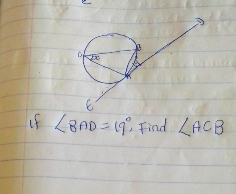 If angle BÂD=19° Find angle ACB ​-example-1