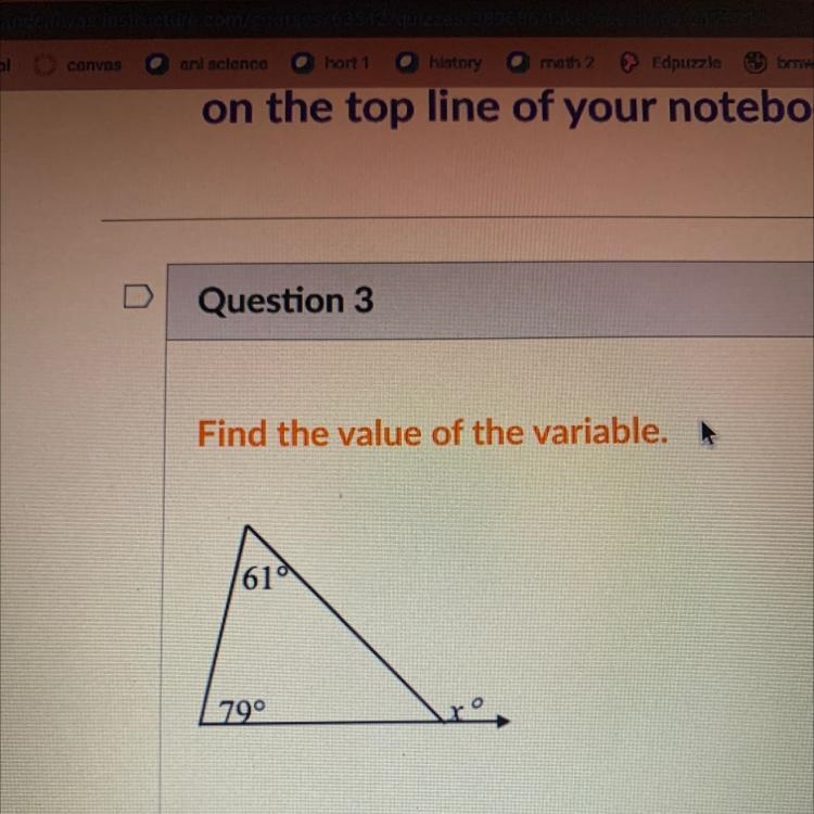 Find the value of the variable. A 610 790-example-1