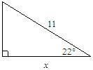 Find the value of x. Round to the nearest tenth. The diagram is not drawn to scale-example-1