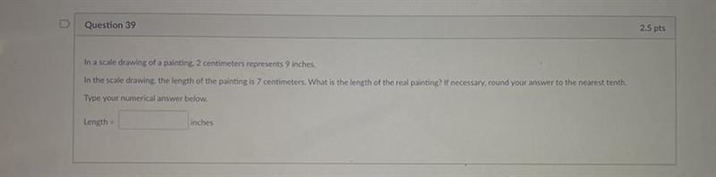 What is the numerical answer? length = inches-example-1