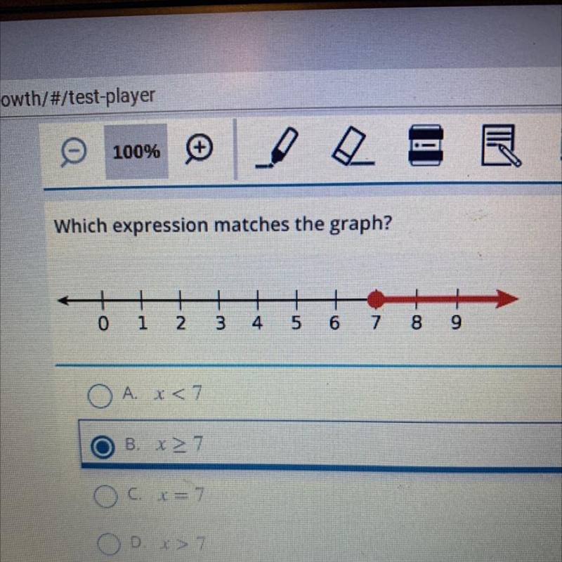 Which expression matches the graph-example-1