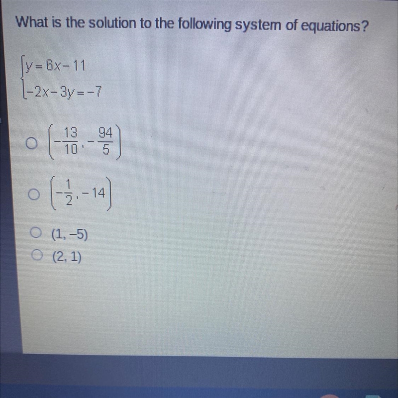 What is the solution to the following system densations?-example-1