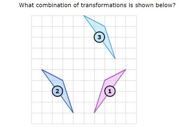 What combination of transformations is shown below?-example-1