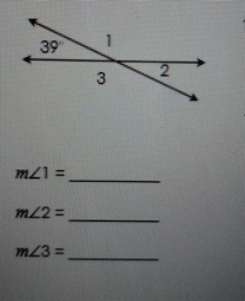 Find each angle measure. ( Diagrams are not drawn to scale.)​-example-1