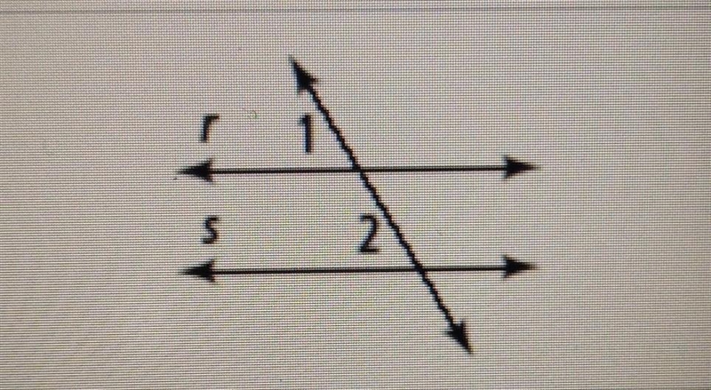 Determine the value of x for which r parallels s. then find measure of angles one-example-1