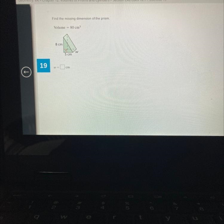 Find the missing dimension of the prism-example-1