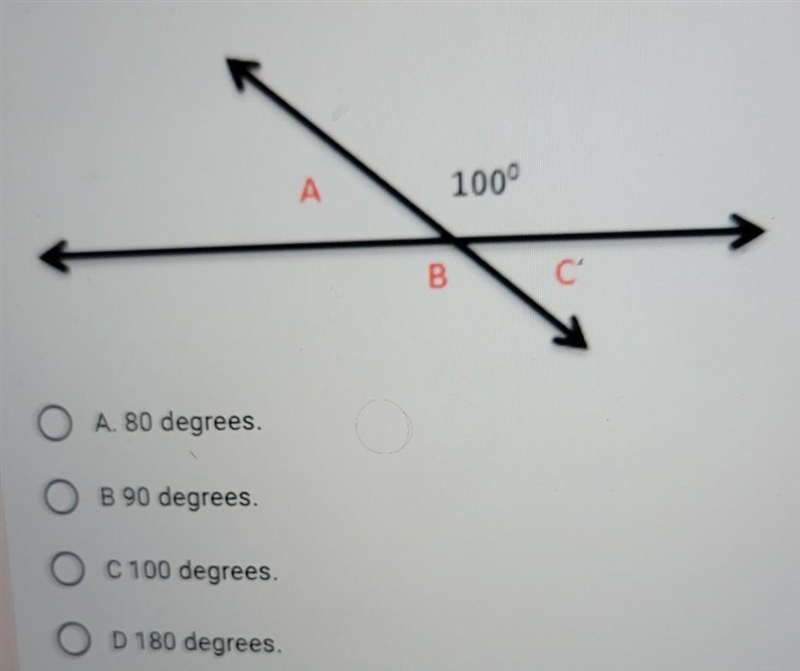 2. What is the measure of angle A? ​-example-1