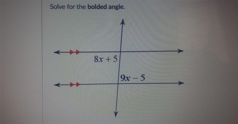 Solve for the bolded angle ​-example-1