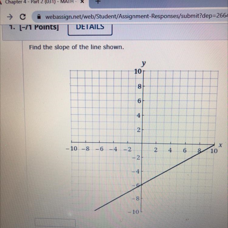 I need help finding the slope. I will report you if you use a link-example-1