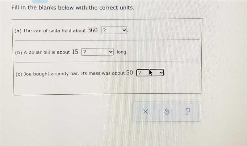 A) options: liters, millileters B)Options: millimeters centimeters meters kilometers-example-1