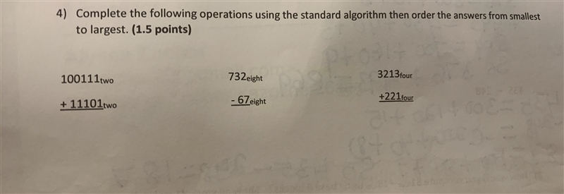 complete the following operations using the standard algorithm then order the answer-example-1