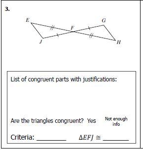 UNANSWERED PLZ HELP #2 Is this triangle congruent? If so, list the congruent parts-example-1