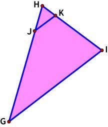 In the diagram, JK is congruent to GI. Solve for x if HJ = 3x, HK = 2x, KI = 6x, and-example-1