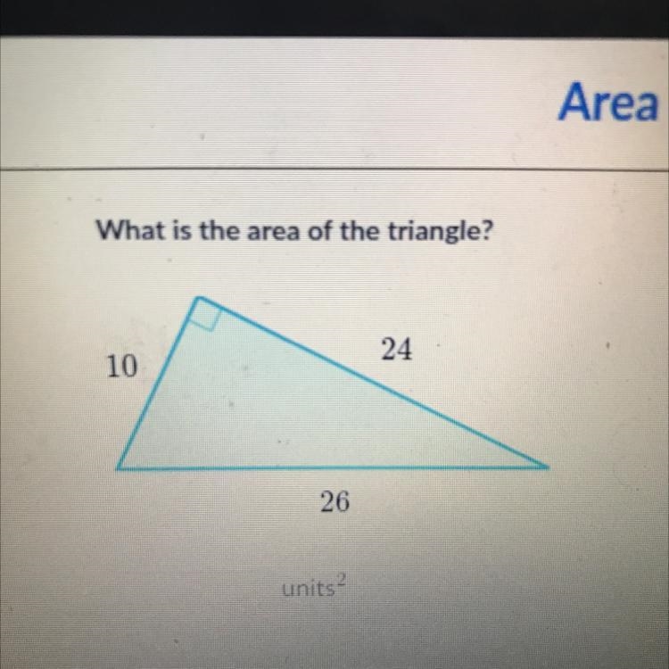 What is the area of the triangle?-example-1