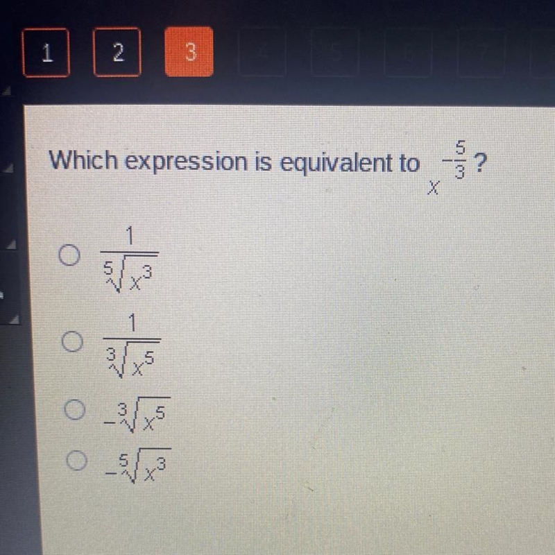 Which expression is equivalent to?-example-1