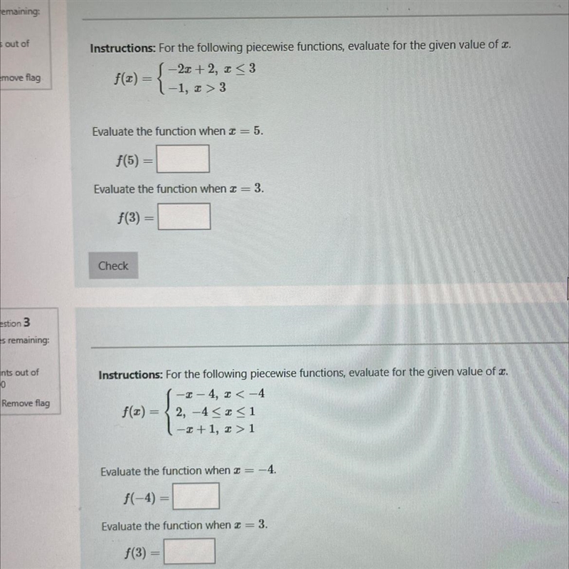 Evaluate the functions-example-1