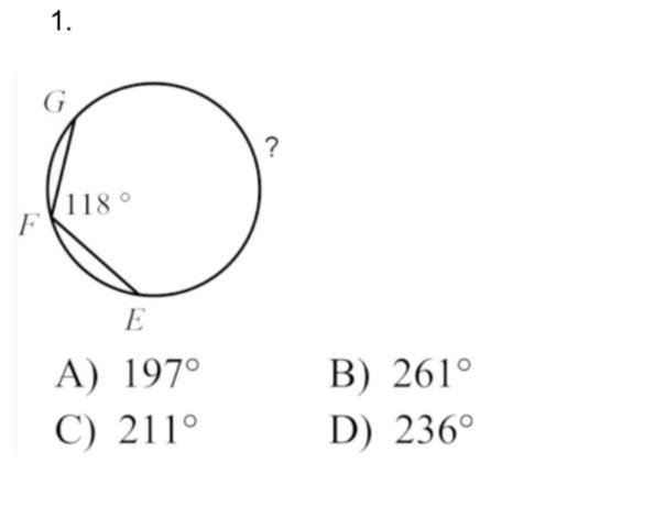 Find the missing angle (?) and show your work.-example-1