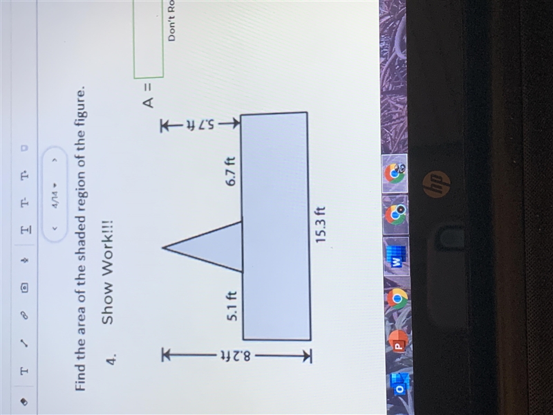 How do I calculate the area of the shaded figure?-example-1