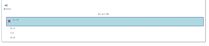 Help me my shawtys 6 − x = −12-example-1