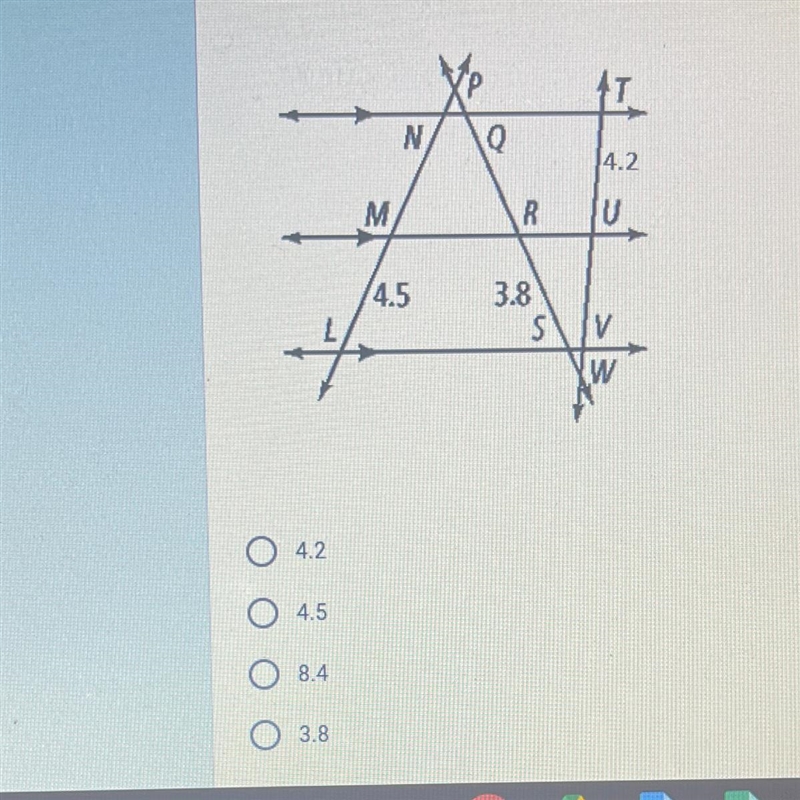 Find the length of segment QR-example-1