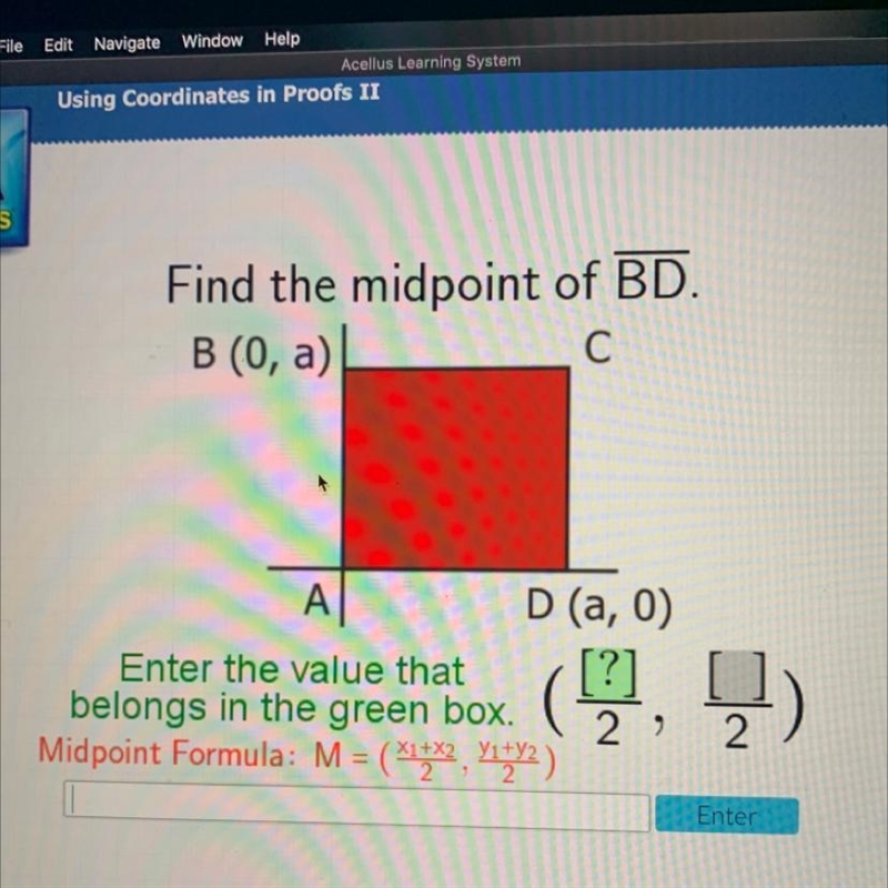 PLEASE HELP!!! Find the midpoint of BD.-example-1