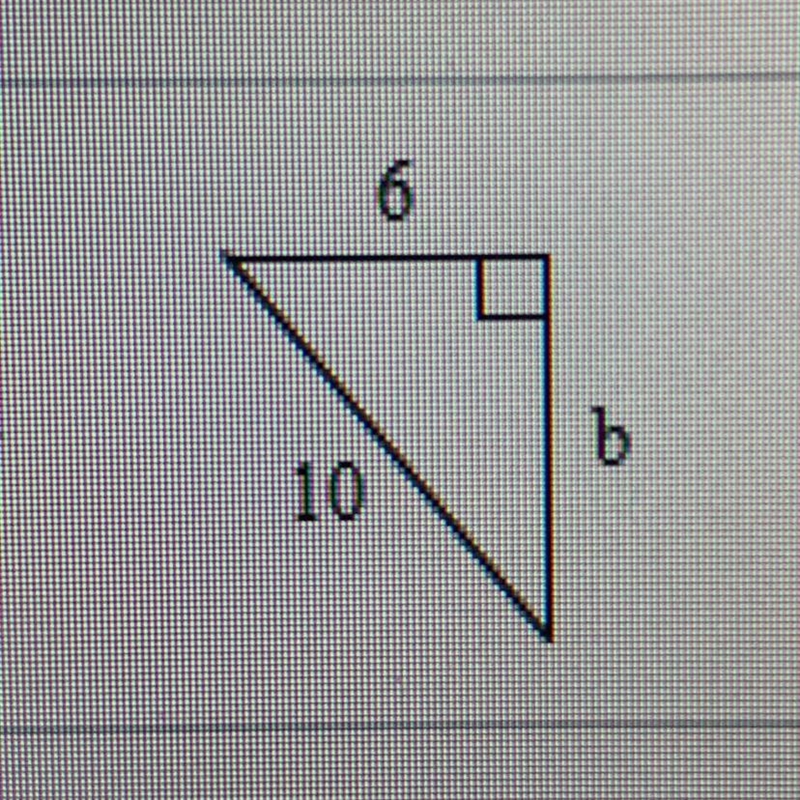 Find the lenght of the third side of the right triangle-example-1