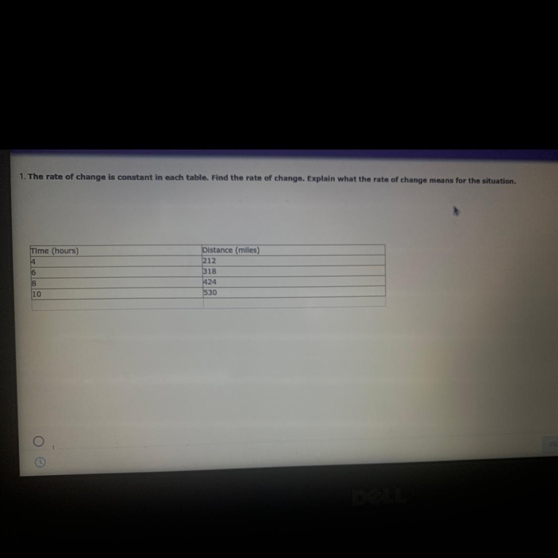 Answers: 1/53 ; your car travels 53 miles every 1 hour. OR 53/1; your car travels-example-1