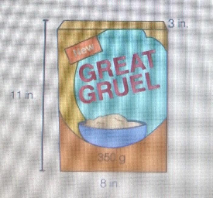 What is the surface of the cereal box? please helppp ​-example-1