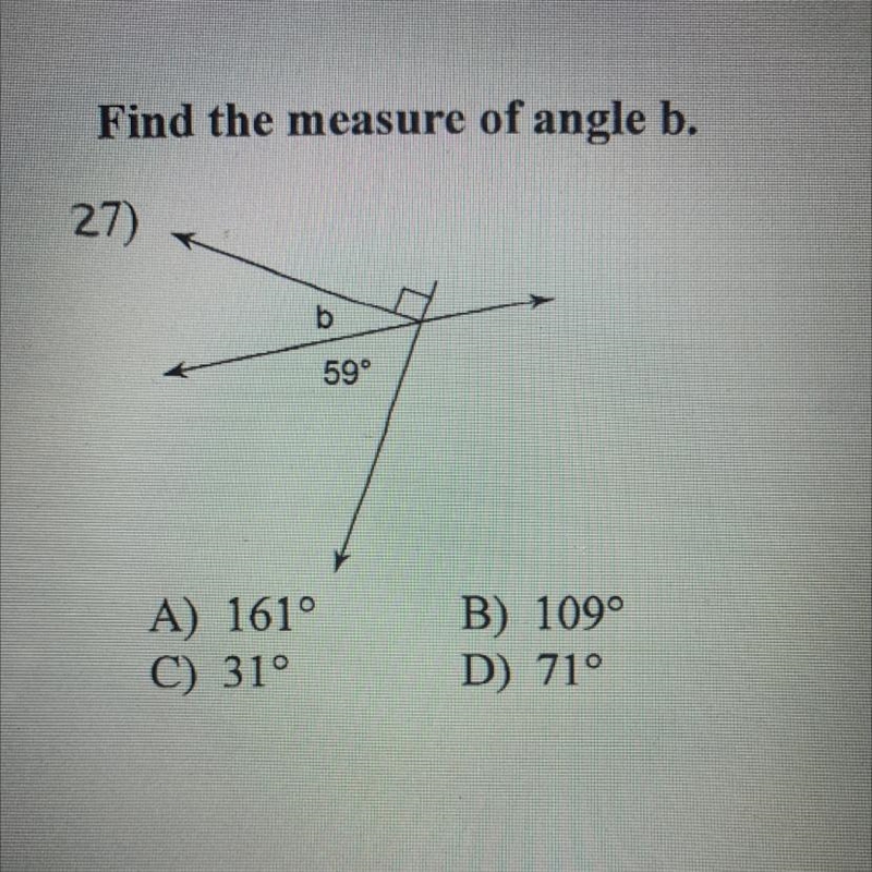 Find the measure of angle b.-example-1