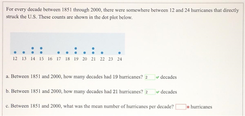 For this problem I thought the answer would be 1.3 for part C since it said to find-example-1