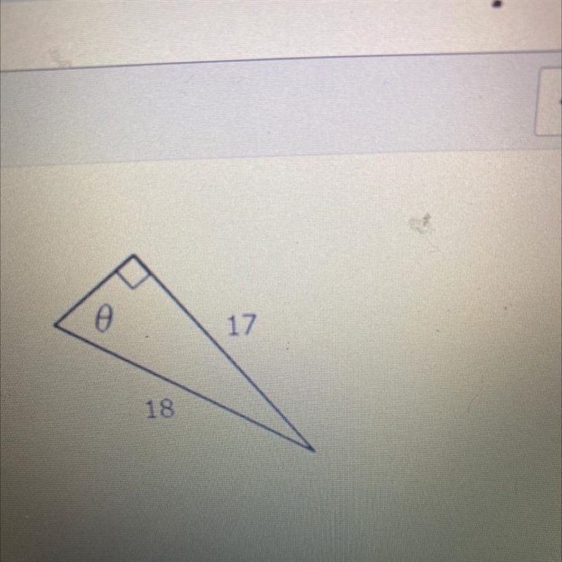 Find the measure of 0. Round answer to the nearest tenth. Please help!-example-1