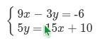 How many solutions does this system of equations have? Explain how you know.-example-1