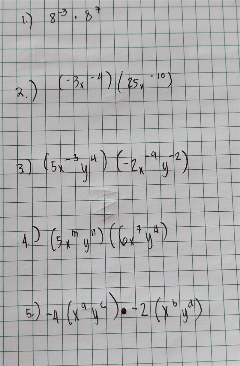 Please help me simplify these given exponential notations. I need it asap ​-example-1