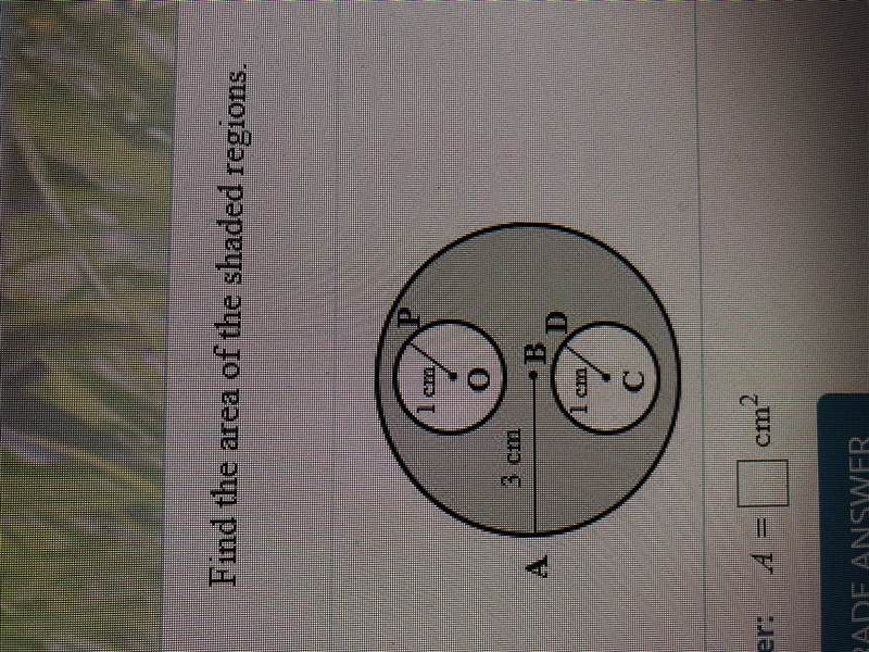 Find the area of the shaded region-example-1